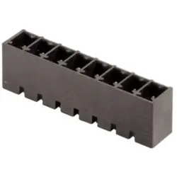 Pin header, 6 pole, pitch 3.81 mm, straight, black, 1864310000