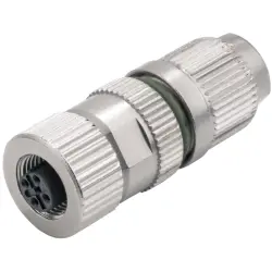 Jack, M12, 3 pole, IDC connection, straight, 1864740000