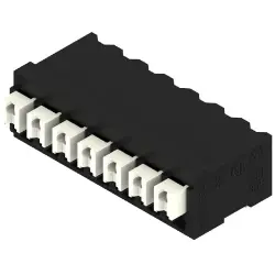 PCB terminal, 7 pole, pitch 3.81 mm, AWG 28-14, 12 A, spring-clamp connection, black, 1869410000
