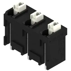 PCB terminal, 3 pole, pitch 7.62 mm, AWG 28-14, 12 A, spring-clamp connection, black, 1869830000