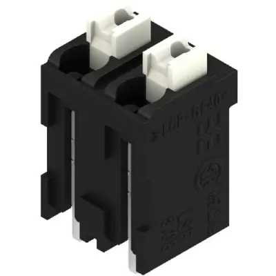 PCB terminal, 2 pole, pitch 5.08 mm, AWG 28-14, 12 A, spring-clamp connection, black, 1870210000 - 1