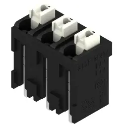 PCB terminal, 3 pole, pitch 5.08 mm, AWG 28-14, 12 A, spring-clamp connection, black, 1870220000