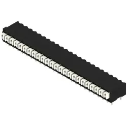 PCB terminal, 24 pole, pitch 3.5 mm, AWG 28-14, 12 A, spring-clamp connection, black, 1870490000