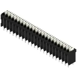 PCB terminal, 22 pole, pitch 3.5 mm, AWG 28-14, 12 A, spring-clamp connection, black, 1870610000