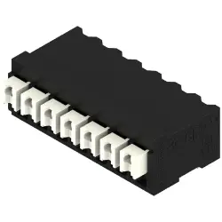 PCB terminal, 7 pole, pitch 3.5 mm, AWG 28-14, 12 A, spring-clamp connection, black, 1871020000