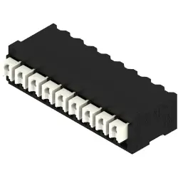 PCB terminal, 9 pole, pitch 3.5 mm, AWG 28-14, 12 A, spring-clamp connection, black, 1871040000
