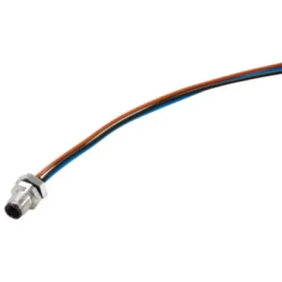 Panel plug, M5, 3 pole, strand connection, straight, 1873050000 - 1