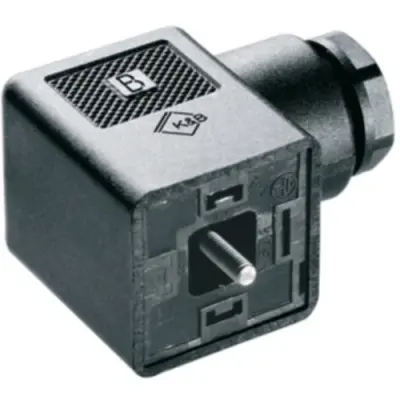 Valve connector, DIN shape A, 3 pole, 230 V, 0.34-1.5 mm², 1873130000 - 1
