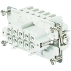 Socket contact insert, 4, 10 pole, equipped, push-in, with PE contact, 1873540000