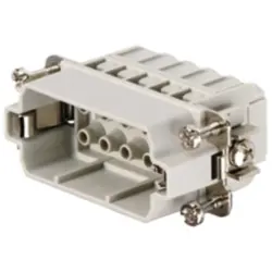 Pin contact insert, 2, 10 pole, unequipped, crimp connection, with PE contact, 1873870000
