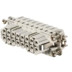 Socket contact insert, 5, 16 pole, unequipped, crimp connection, with PE contact, 1873880000