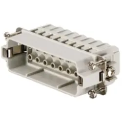 Pin contact insert, 5, 16 pole, unequipped, crimp connection, with PE contact, 1873890000