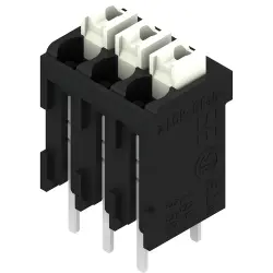 PCB terminal, 3 pole, pitch 3.5 mm, AWG 28-14, 12 A, spring-clamp connection, black, 1874520000