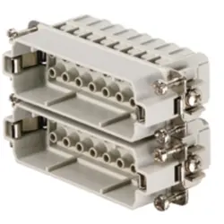 Pin contact insert, 5, 16 pole, unequipped, crimp connection, with PE contact, 1875620000