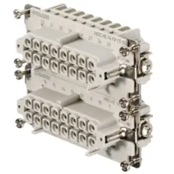 Socket contact insert, 6, 16 pole, equipped, push-in, with PE contact, 1875740000