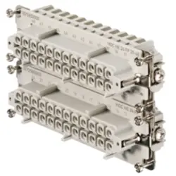 Socket contact insert, 8, 24 pole, equipped, push-in, with PE contact, 1875850000