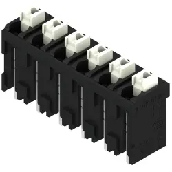 PCB terminal, 6 pole, pitch 5.08 mm, AWG 28-14, 12 A, spring-clamp connection, black, 1876180000