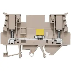 Disconnect/test-disconnect terminal block, screw connection, 0.5-6.0 mm², 41 A, 8 kV, dark beige, 1887210000