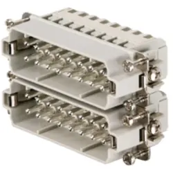 Pin contact insert, 5, 16 pole, equipped, tension clamp connection, with PE contact, 1896840000
