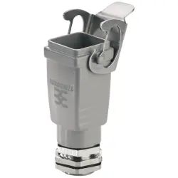 Grommet housing, size A4, die-cast aluminum, M20, straight, cross bow locking, IP65, 1900320000