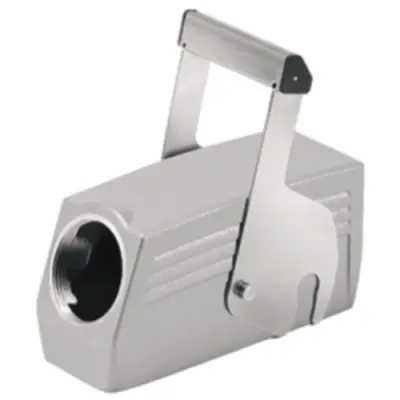 Grommet housing, size D64, die-cast aluminum, M40, angled, central locking, IP65, 1904690000 - 1