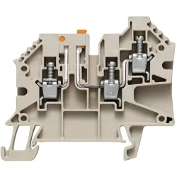 Disconnect/test-disconnect terminal block, screw connection, 0.5-4.0 mm², 27 A, 6 kV, dark beige, 1905080000