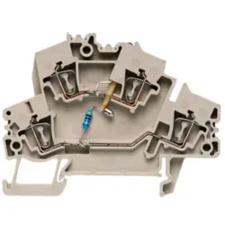 Component terminal block, spring balancer connection, 0.5-2.5 mm², 10 A, dark beige, 1905310000