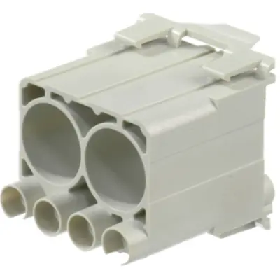Socket contact insert, 2 pole, unequipped, crimp connection, 1908490000 - 1