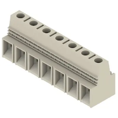 PCB terminal, 7 pole, pitch 15 mm, AWG 16-4, 85 A, screw connection, pebble gray, 1919100000 - 1