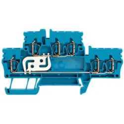 Multi level terminal block, spring balancer connection, 0.5-2.5 mm², 24 A, 8 kV, blue, 1924480000