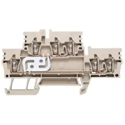 Multi level terminal block, spring balancer connection, 0.5-2.5 mm², 24 A, 8 kV, dark beige, 1924490000