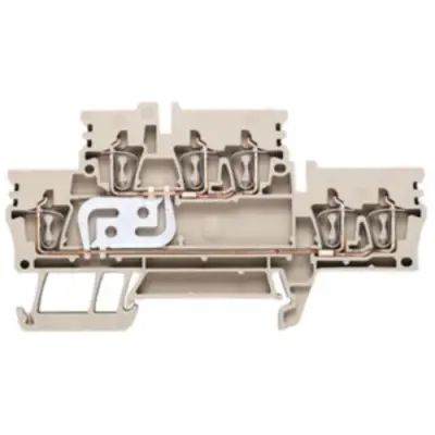 Multi level terminal block, spring balancer connection, 0.5-2.5 mm², 24 A, 8 kV, dark beige, 1924490000 - 1