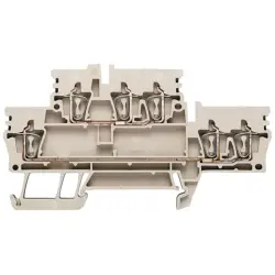 Multi level terminal block, spring balancer connection, 0.5-2.5 mm², 24 A, 8 kV, dark beige, 1924510000