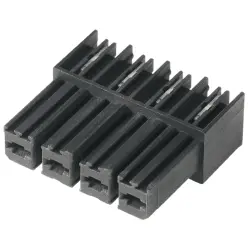 Socket header, 4 pole, pitch 7.62 mm, angled, black, 1928300000