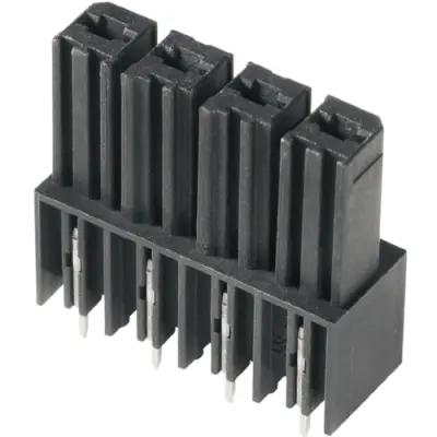 Socket header, 5 pole, pitch 7.62 mm, straight, black, 1928650000 - 1