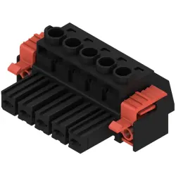 Socket header, 5 pole, pitch 7.62 mm, straight, black, 1930080000