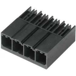 Pin header, 10 pole, pitch 7.62 mm, angled, black, 1930350000