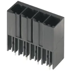 Pin header, 2 pole, pitch 7.62 mm, straight, black, 1930600000