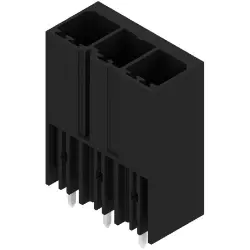 Pin header, 3 pole, pitch 7.62 mm, straight, black, 1930610000
