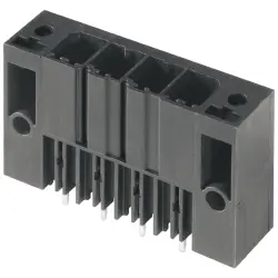 Pin header, 3 pole, pitch 7.62 mm, straight, black, 1930720000