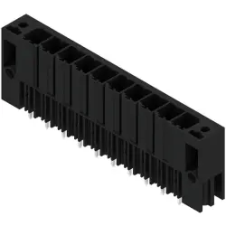 Pin header, 10 pole, pitch 7.62 mm, straight, black, 1930790000