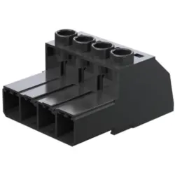 Pin header, 6 pole, pitch 7.62 mm, straight, black, 1931670000