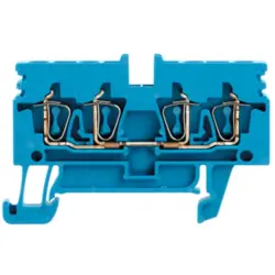 Through terminal block, spring balancer connection, 0.5-2.5 mm², 4 pole, 24 A, 6 kV, blue, 1933750000