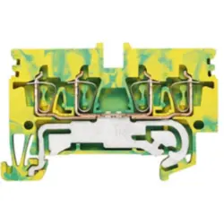 Protective conductor terminal, spring balancer connection, 0.5-2.5 mm², 4 pole, 300 A, 6 kV, yellow/green, 1933780000