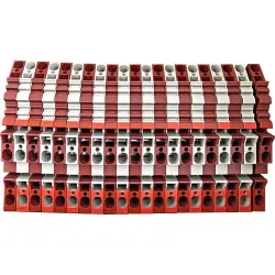 Multi level terminal block, spring balancer connection, 0.5-2.5 mm², 24 A, 8 kV, dark beige, 1938340000