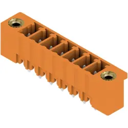 Pin header, 7 pole, pitch 3.81 mm, straight, orange, 1943230000