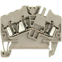 Through terminal block, spring balancer connection, 0.5-2.5 mm², 3 pole, 24 A, 8 kV, red, 1946220000