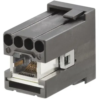 Socket contact insert, 8 pole, unequipped, crimp connection, 1950290000 - 1