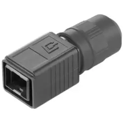 Plug housing, black, for RJ45 connector, 1962520000