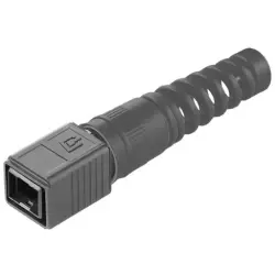 Plug housing, black, for RJ45 connector, 1962530000